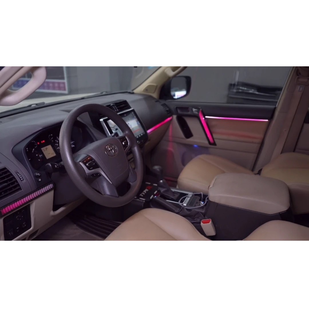 适用11-21款丰田霸道普拉多专用氛围灯改装车内饰流光龙鳞气氛灯
