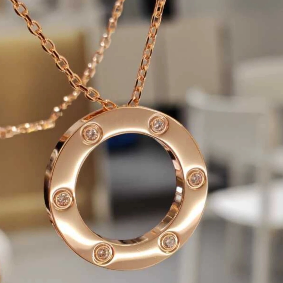 钛钢项链 高定轻奢精工卡版大饼项链0627（25.7mm）