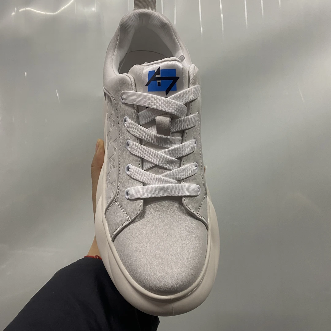 男士休闲皮鞋23303白色