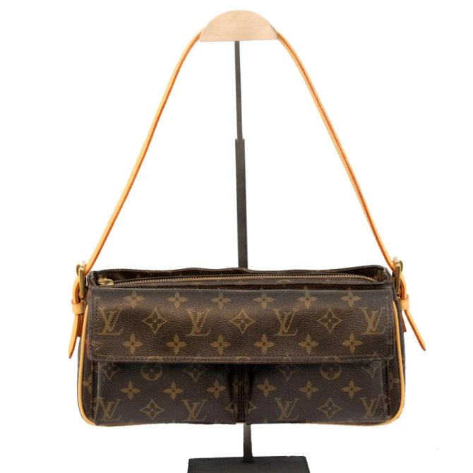 99新 LouisVuitton/路易威登 安琳/骆驼包/单肩/经典/中古