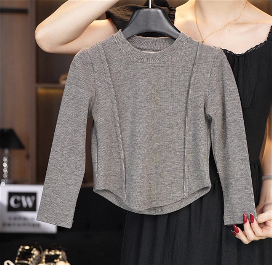 【CW】质感搭配   春款设计款打底衫“燕麦”  DD7340