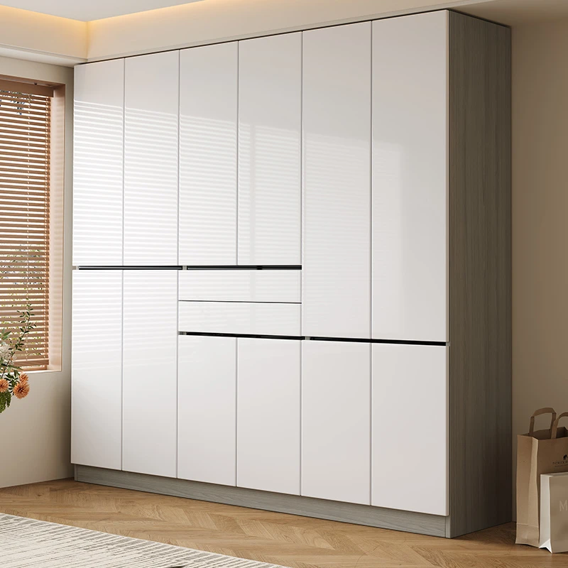 ENF级衣柜家用简约现代分段式衣柜家用卧室实木欧松板储物大衣橱