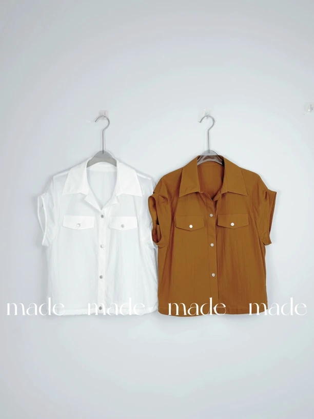 夏装气质百搭休闲时尚翻领韩版衬衣