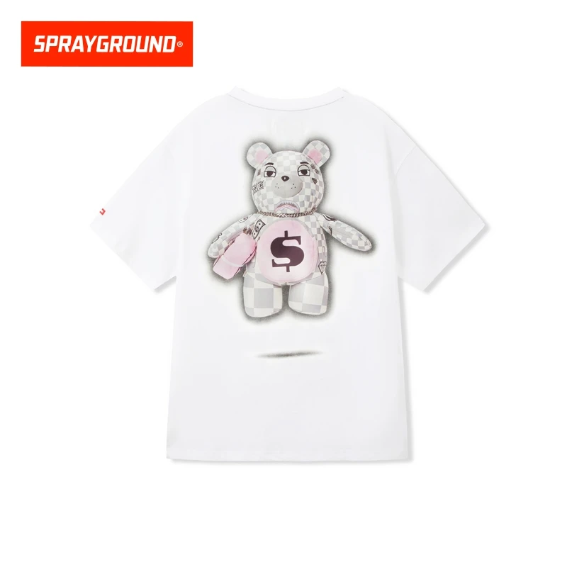 SPRAYGROUND 鲨鱼嘴短袖T恤纯棉潮流宽松夏季百搭新款JM WD920259