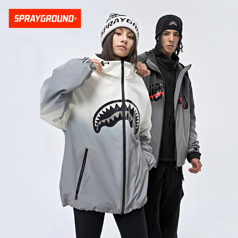 SPRAYGROUND 鲨鱼嘴三合一夹克外套冲锋户外连帽防风JM WE041105