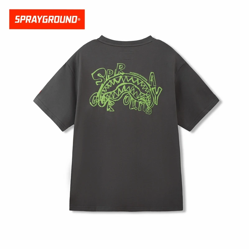SPRAYGROUND 鲨鱼嘴短袖T恤纯棉潮流宽松出游百搭新款JM WD920256