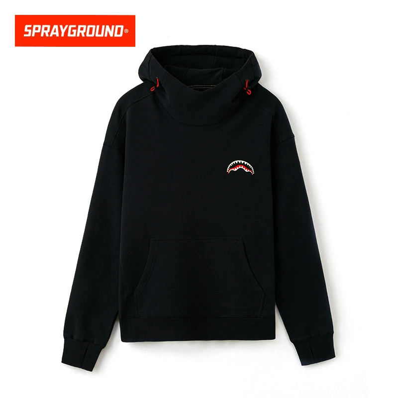 SPRAYGROUND鲨鱼嘴连帽长袖卫衣时尚纯色简约秋冬新款DR W0743306