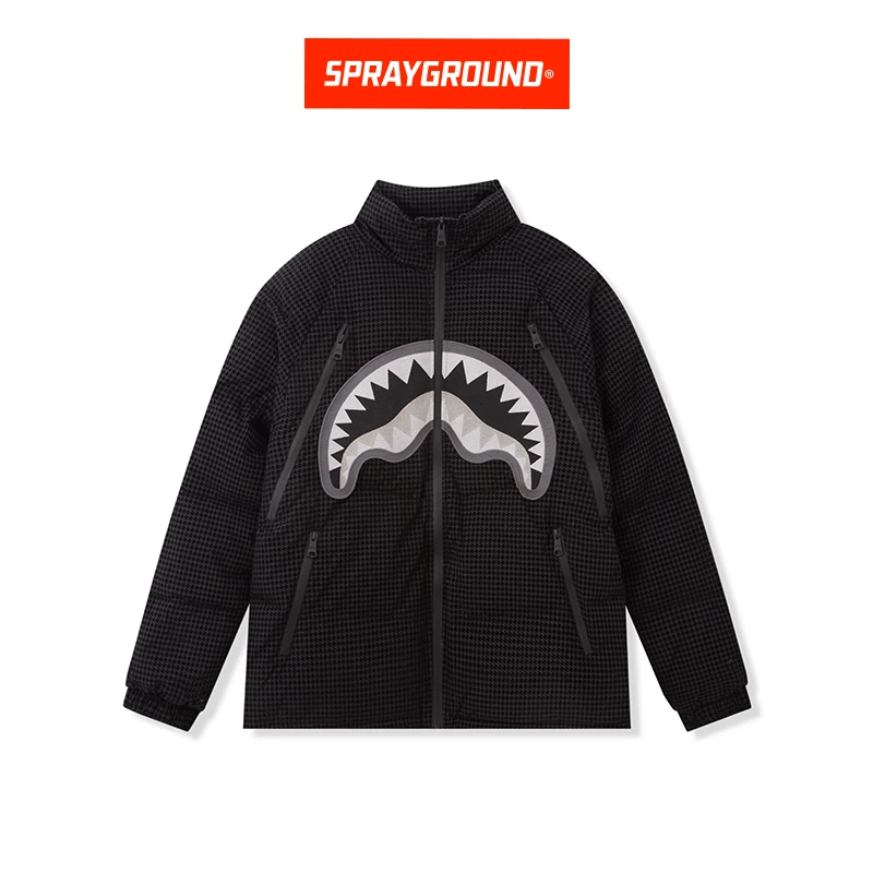 SPRAYGROUND鲨鱼嘴羽绒服冬情侣外套立领加厚保暖时尚JM WD941321