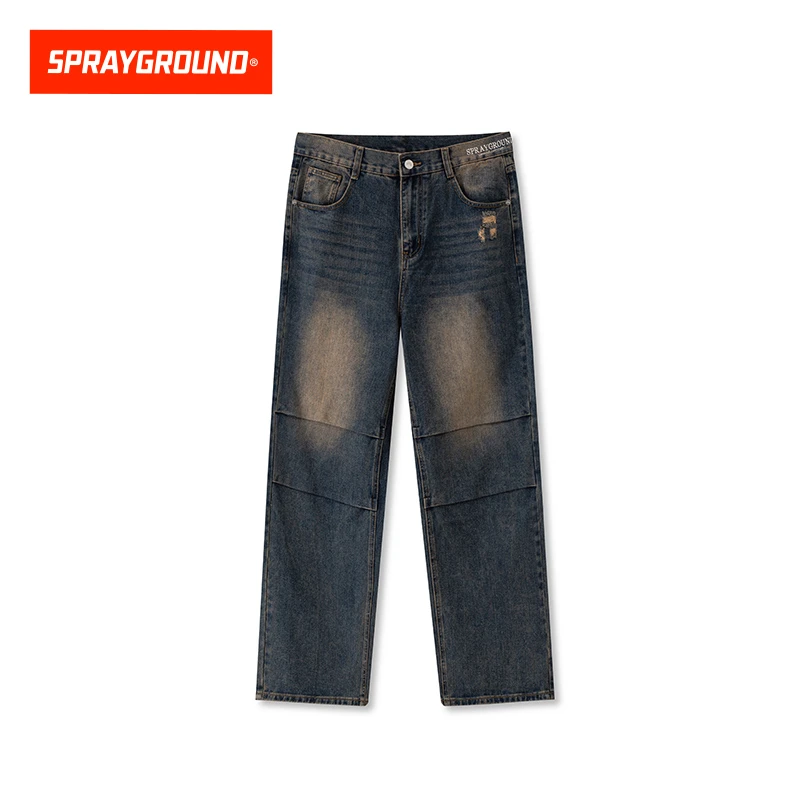 SPRAYGROUND 鲨鱼嘴牛仔裤美式男复古宽松直筒秋季DR WE032201