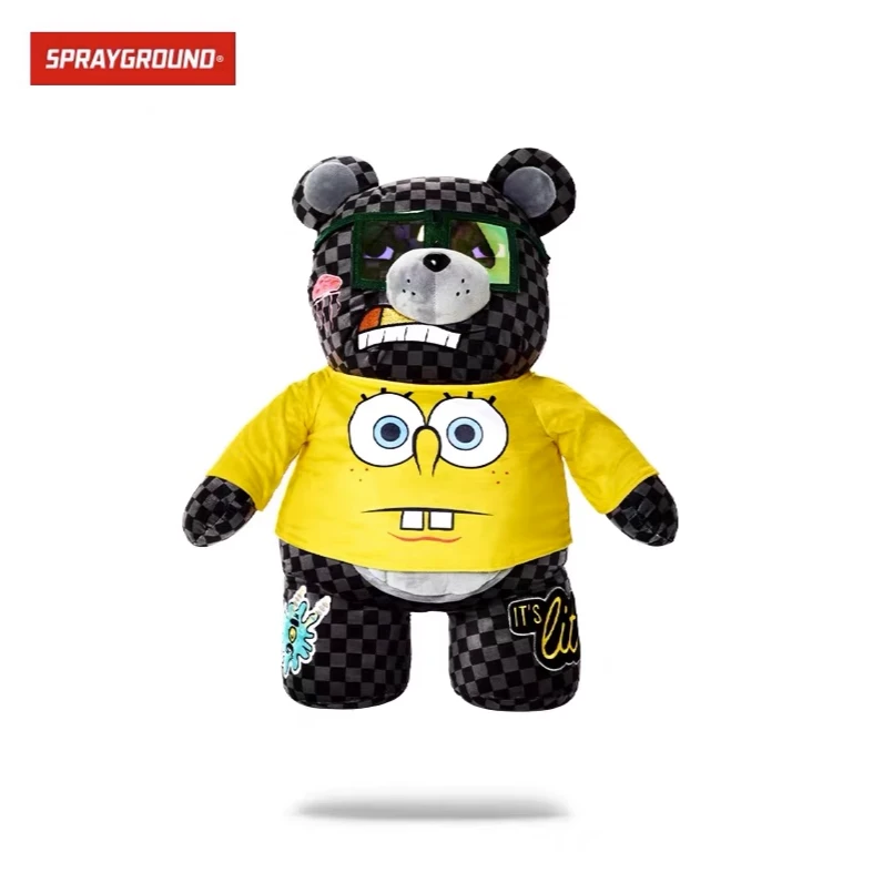 SPRAYGROUND 鲨鱼嘴小熊背包休闲潮流新款卡通零包JM W0847011
