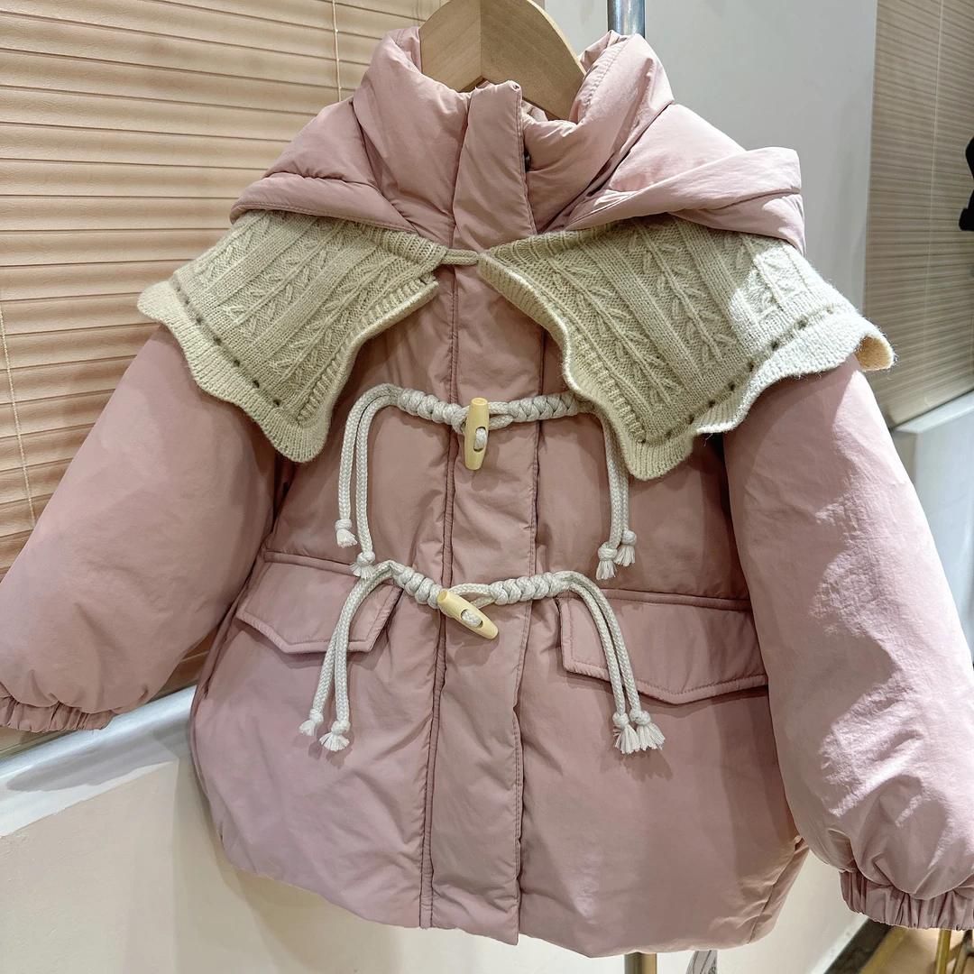 B3-10。60168橘子冬款女童潮流时尚韩系花边外套