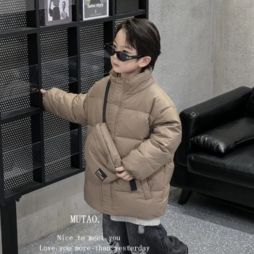 8801橘子冬款中童时尚潮流百搭外套