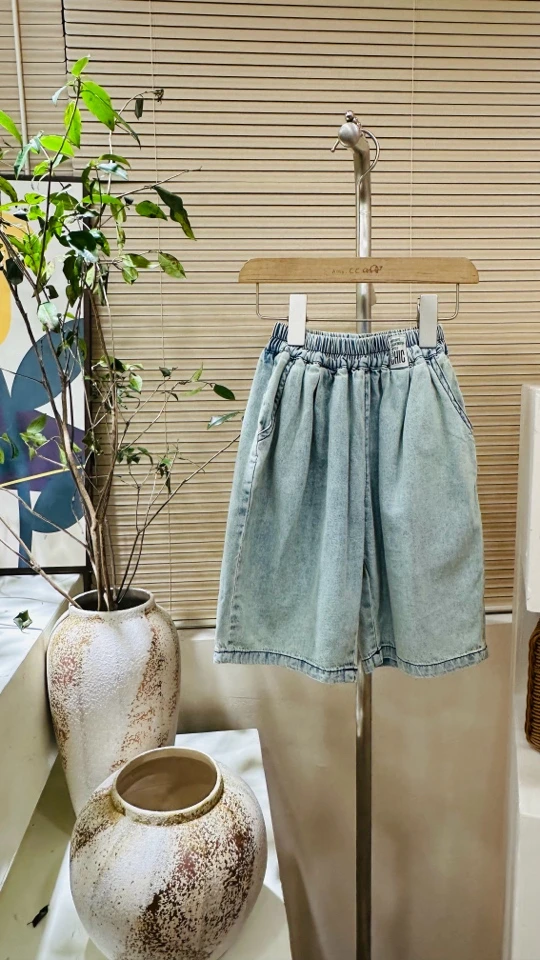 E1-7。6921夏季休闲百搭时尚韩版短裤薄款阔腿宽松洋气