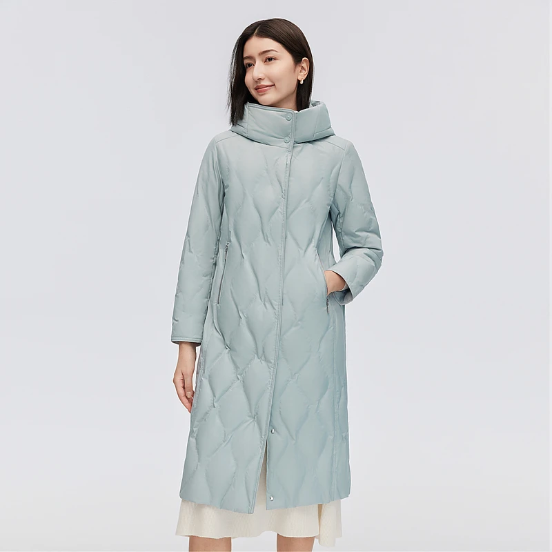 波司登2023冬季新款女长款品质直充(中厚)羽绒服B30144146