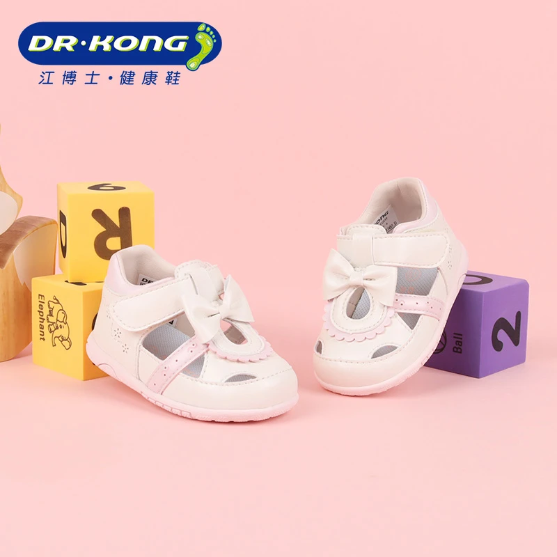 Dr.Kong/江博士夏季女宝宝一段凉鞋软底透气步前鞋B1301628