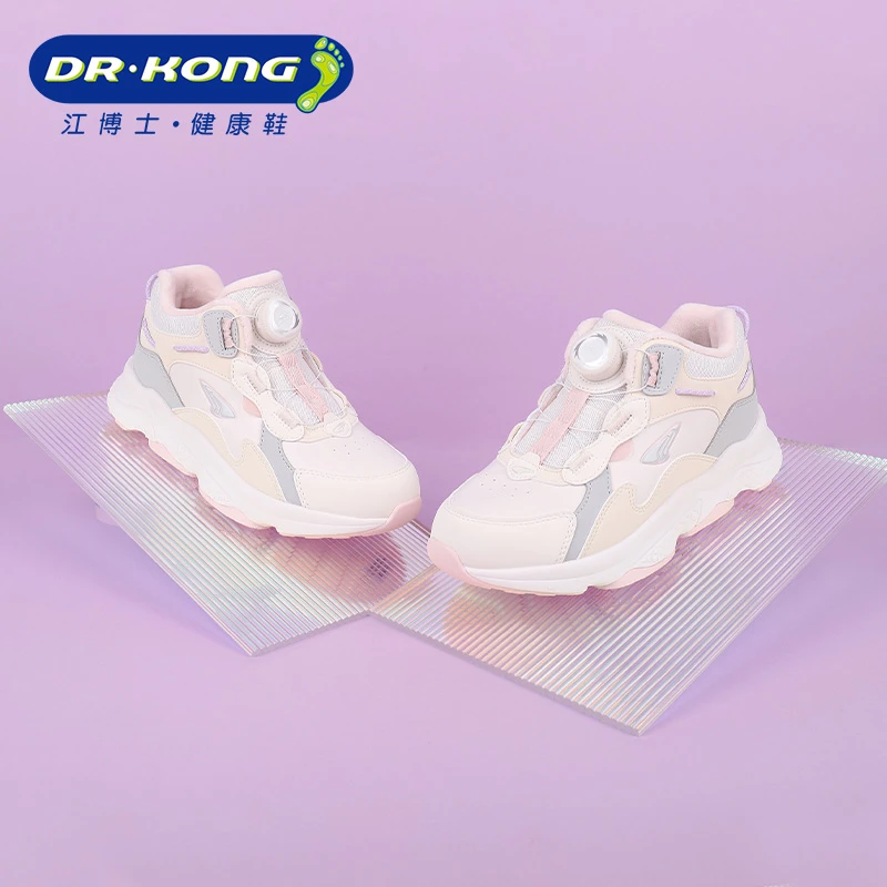 Dr.Kong/江博士童鞋冬季女童三段旋纽扣加绒保暖运动鞋C1005307A