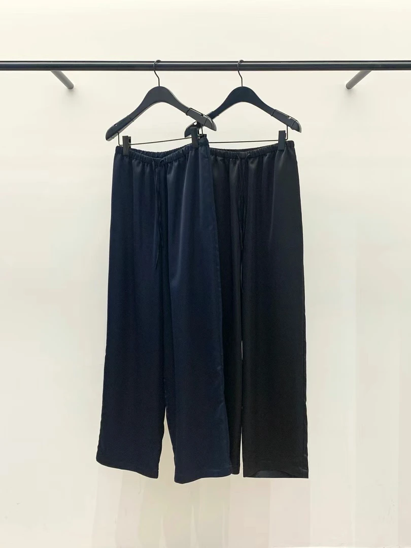 Object早秋抽绳收腰直筒休闲裤 拒绝仿品