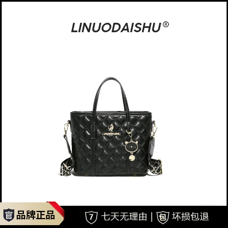 经典斜挎包手提单肩包水桶包百搭洋气包包2823黑