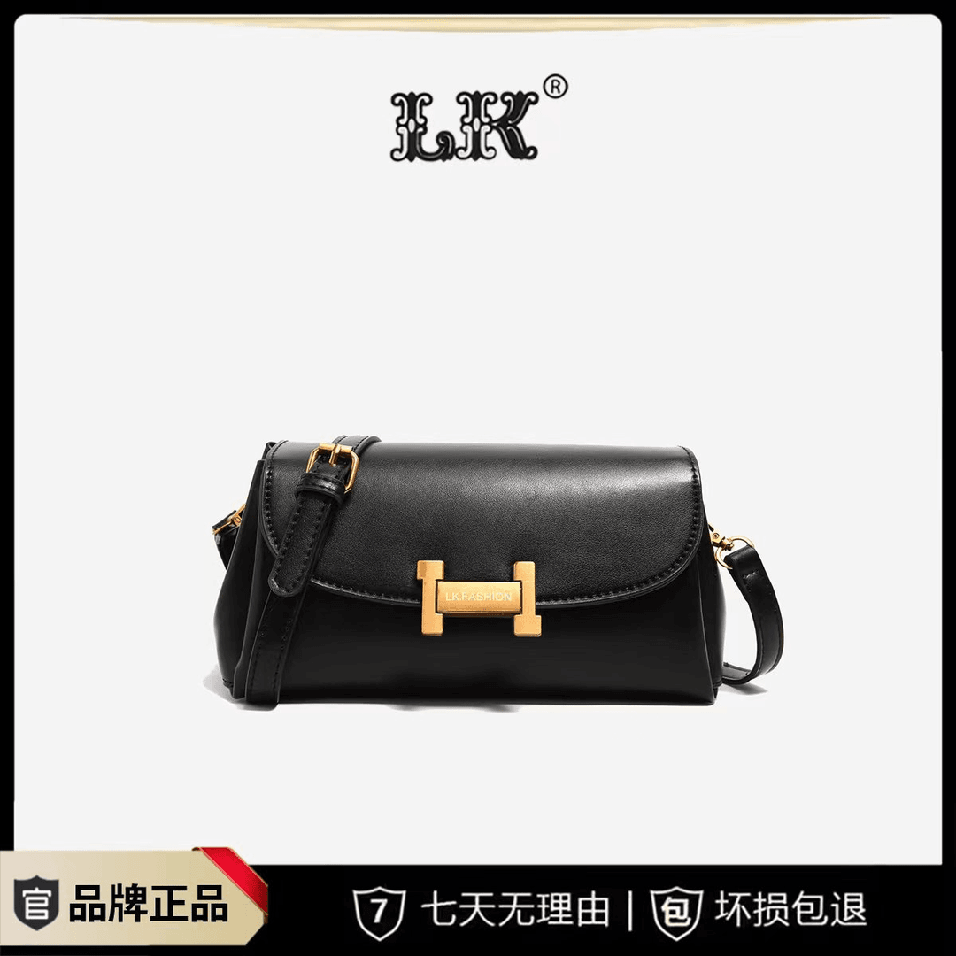 【工厂直销】2024新款时尚潮流轻奢百搭女士单肩斜挎包065黑色