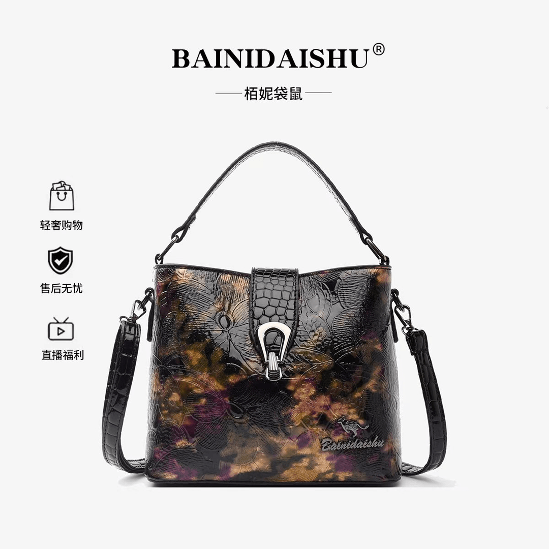 【长22高18厚10】2024时尚百搭轻奢女士斜挎单肩包8239棕色