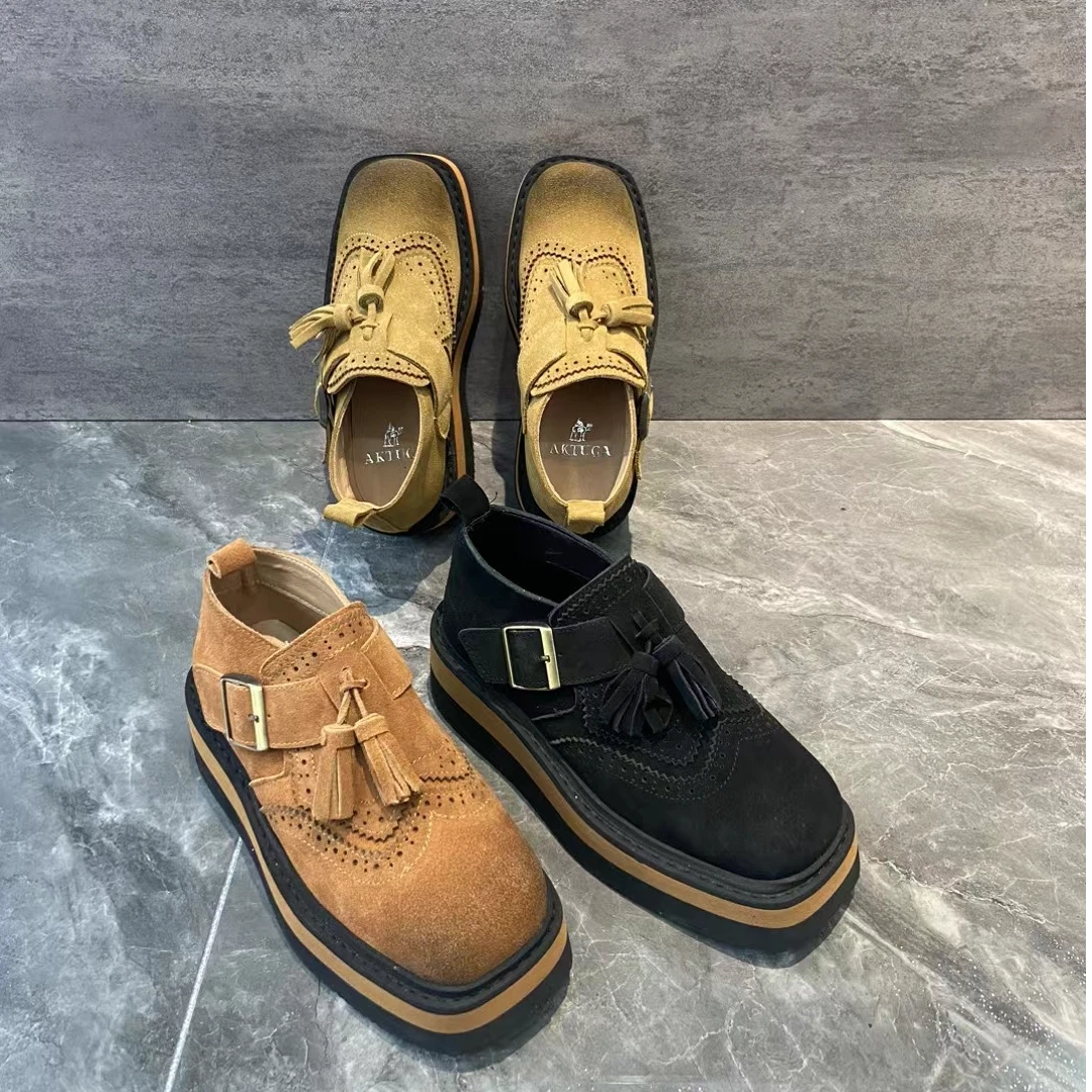 238-1-2024新款时尚厚底单鞋