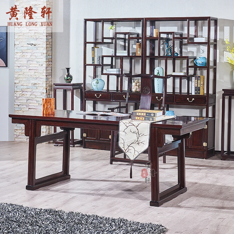 实木染料ZT画案桌椅古典办公家用客厅书画桌书房茶桌椅禅意