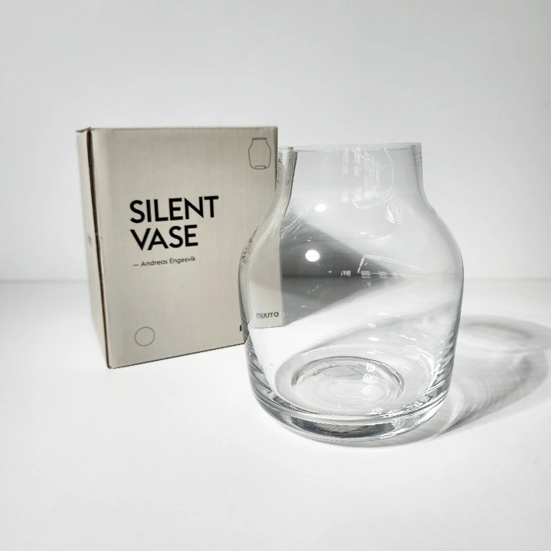 【高13cm】摩瑟DP【透明小木托】HC花瓶摆件玻璃花盆