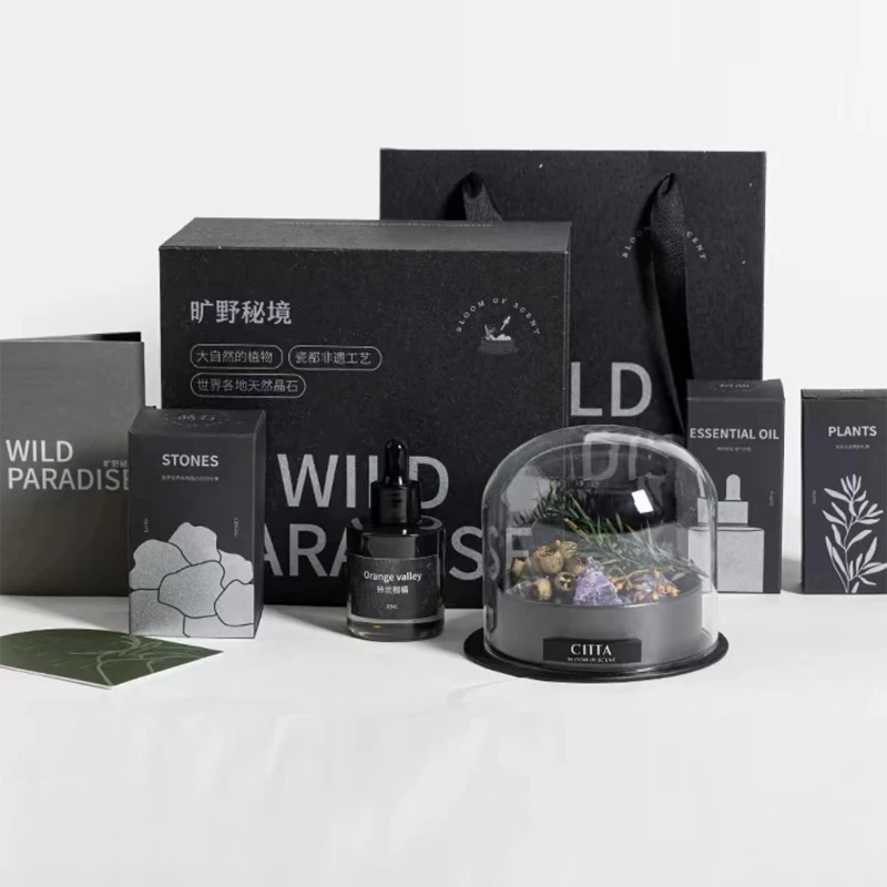 【礼盒装】摩瑟家居【CIT旷野无火香薰】LKDF花瓶摆件玻璃花盆