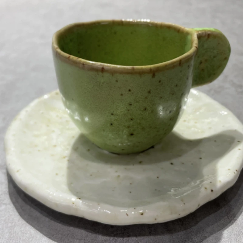 【100ml】摩瑟家居【造物咖啡杯碟】DXC玻璃花瓶摆件陶瓷花盆