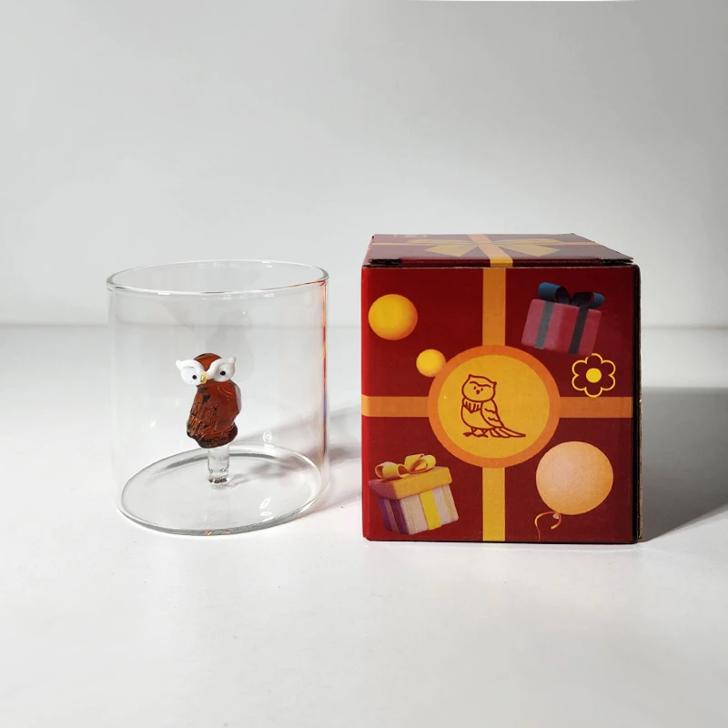 【造型可选】摩瑟家居【动物水杯】玻璃花瓶摆件陶瓷花盆