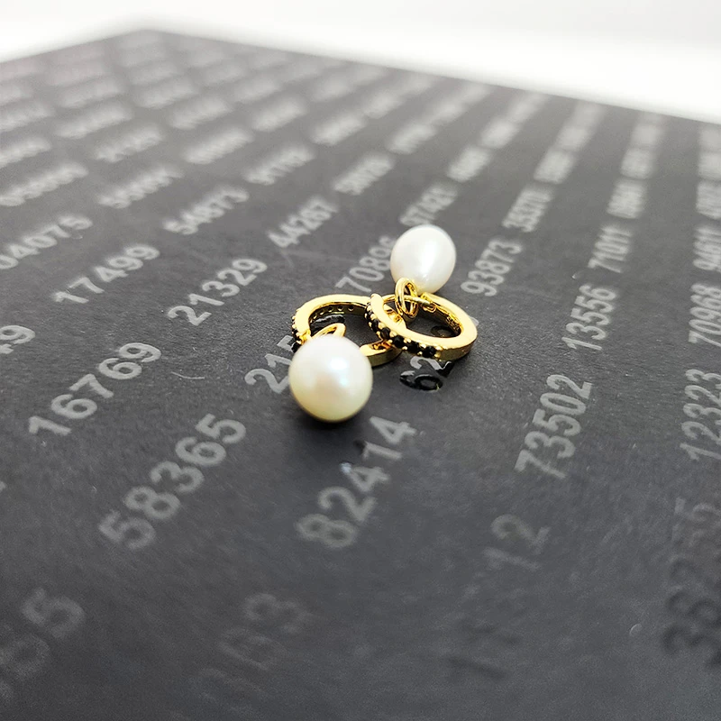 【一对装】摩瑟DP【白珠黑石耳吊】LKDF花瓶摆件玻璃花盆SS