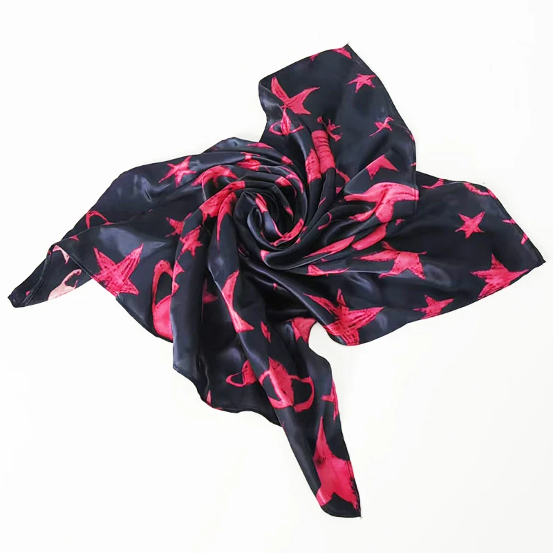 【53*53】摩瑟家居【恒缘丝巾-藏青红】HAZC玻璃花瓶摆件陶瓷花盆