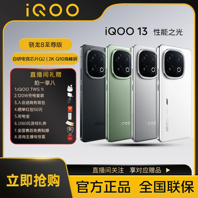 iQOO 13 智能手机【预售】游戏时尚双卡全面屏