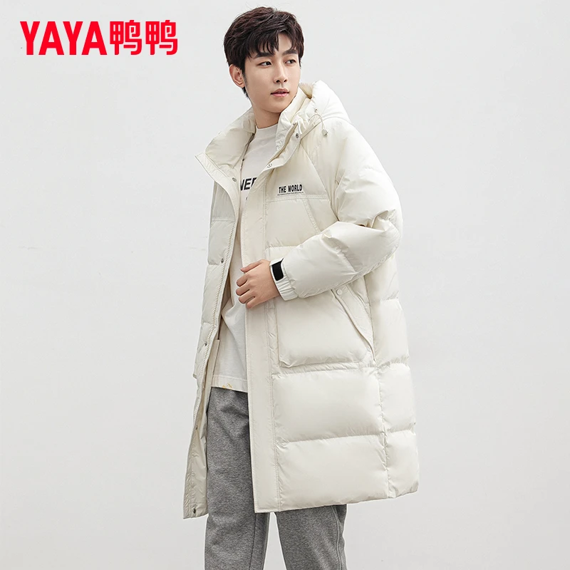 鸭鸭户外防寒羽绒服冬季2024年新品加厚长款过膝保暖冬装防风外套
