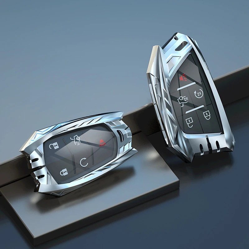 适用于凯迪拉克金属钥匙套CT6 XT4装甲XT5 XT6合金真皮钥匙壳现货