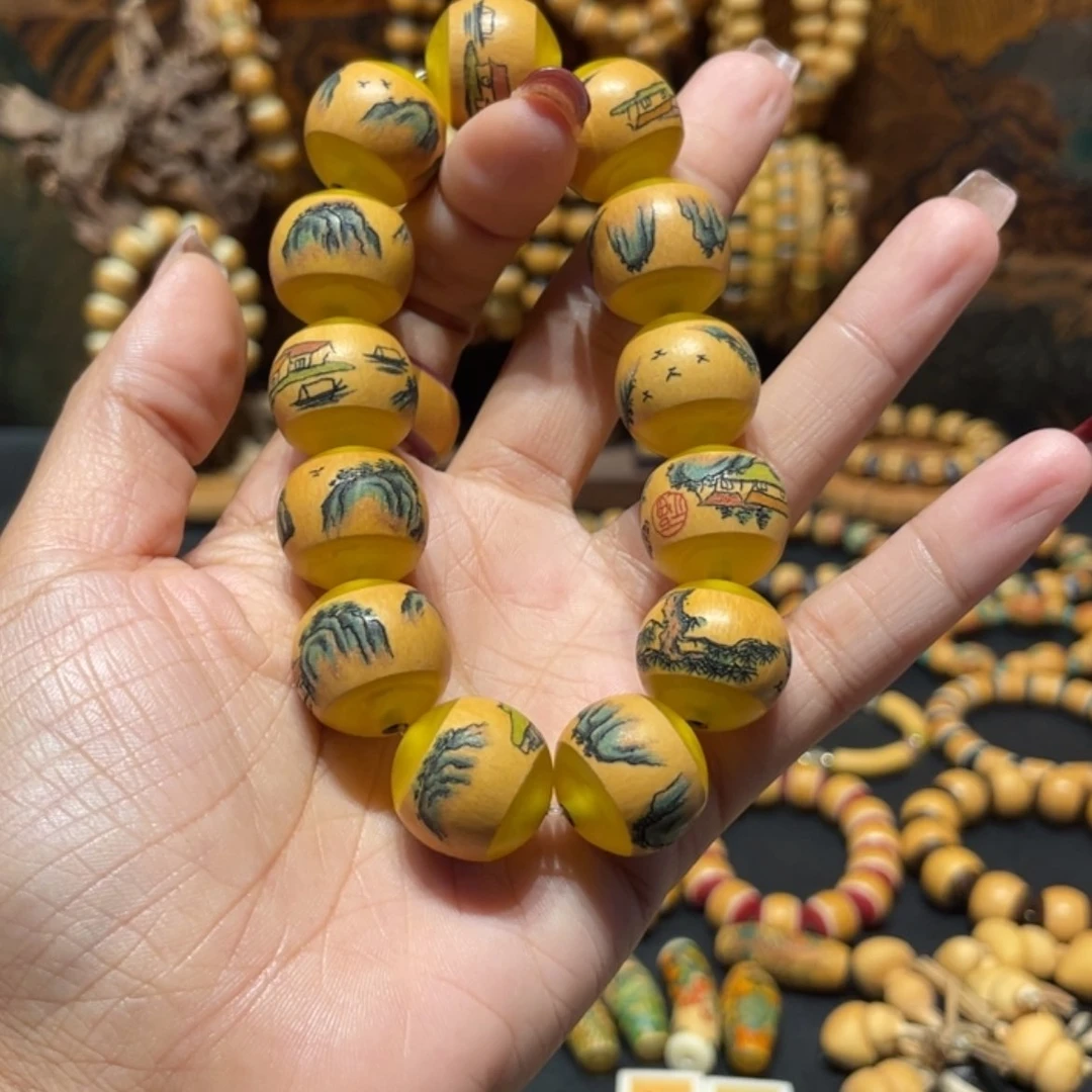 【闪购商品】钵***劲葫芦手串，镶嵌铜管，