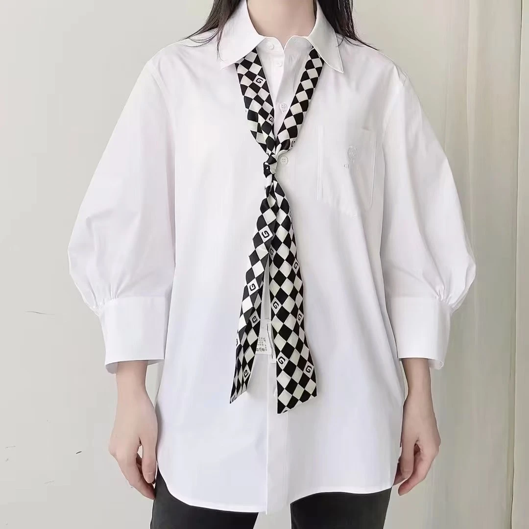 哥弟春季服饰时尚新款百搭宽松休闲白衬衫1300852-1128361-001