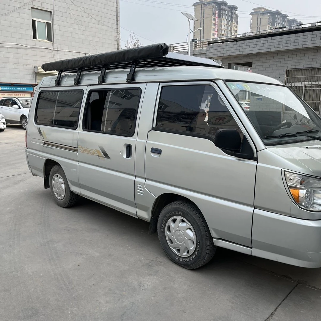 东南得利卡铁质车顶行李架爬梯行李框侧梯货架侧帐防腐木平台天幕