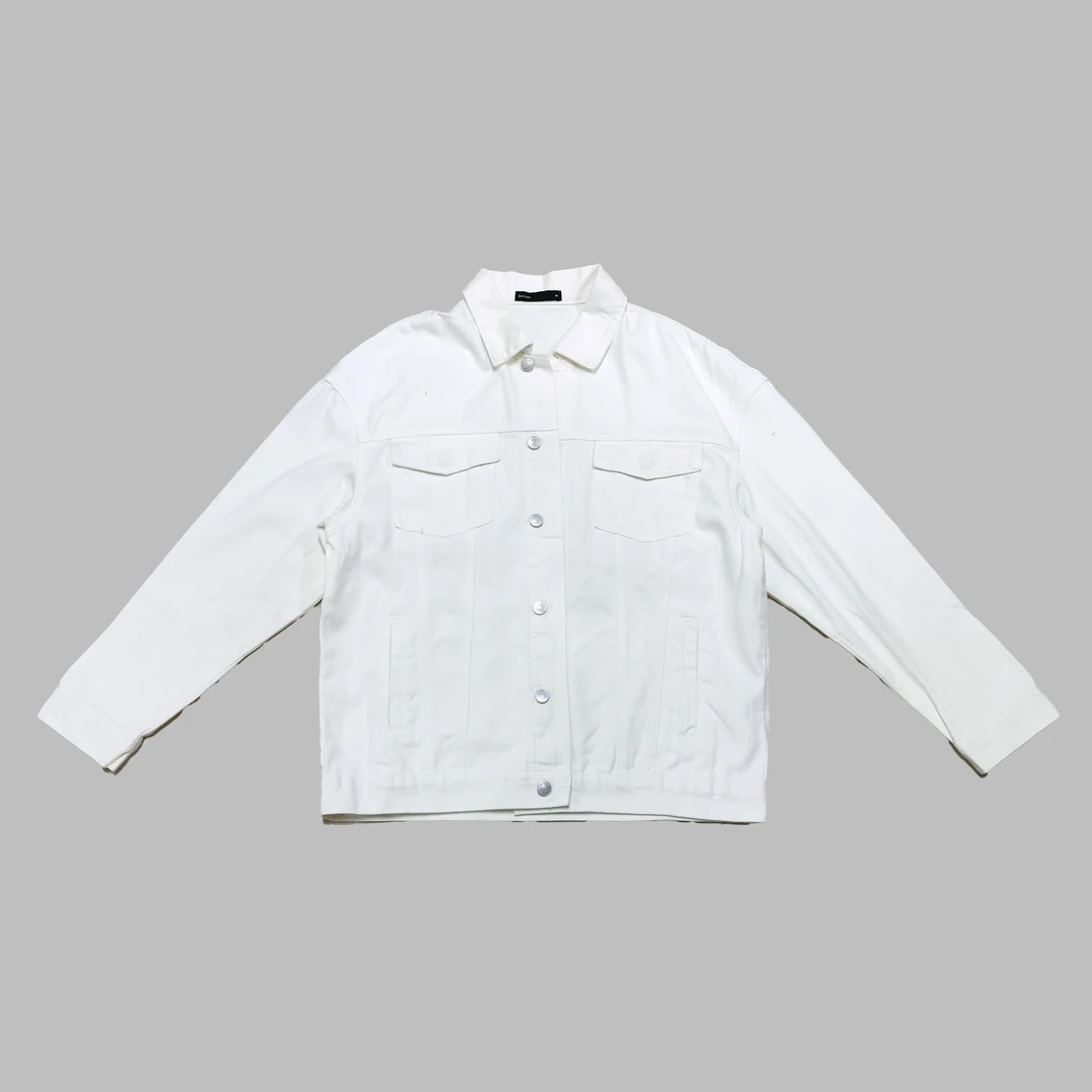 【伊人风尚服饰推荐】2024年早秋新款做旧牛仔外套5735