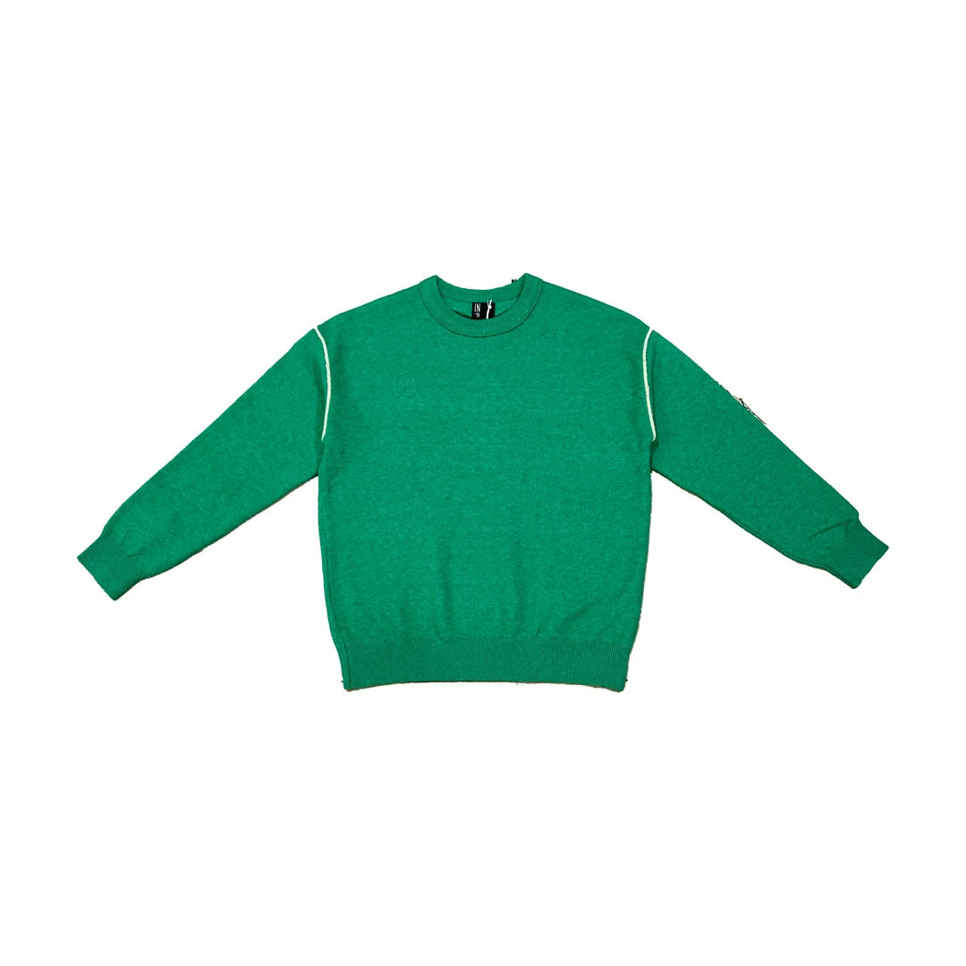 2024早秋新款时尚休闲圆领毛衣针织长袖4712