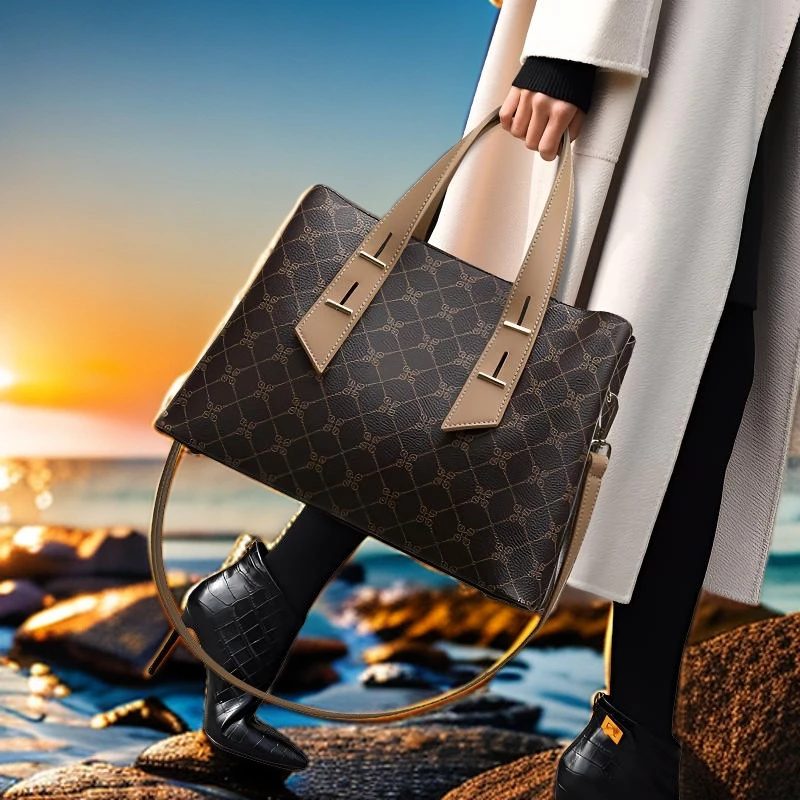 女士包包2024新款高级感时尚印花单肩斜跨包百搭轻奢手提女包