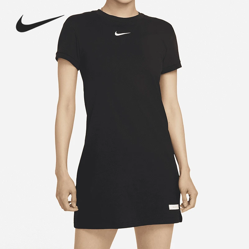 Nike耐克正品2024年夏季新款女子休闲运动短袖连衣裙 DD5045-010