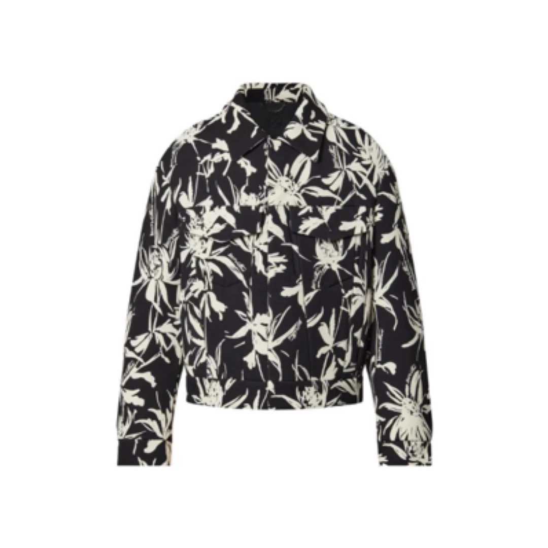 全新未使用 LouisVuitton/路易威登 满印花卉牛仔外套/48码