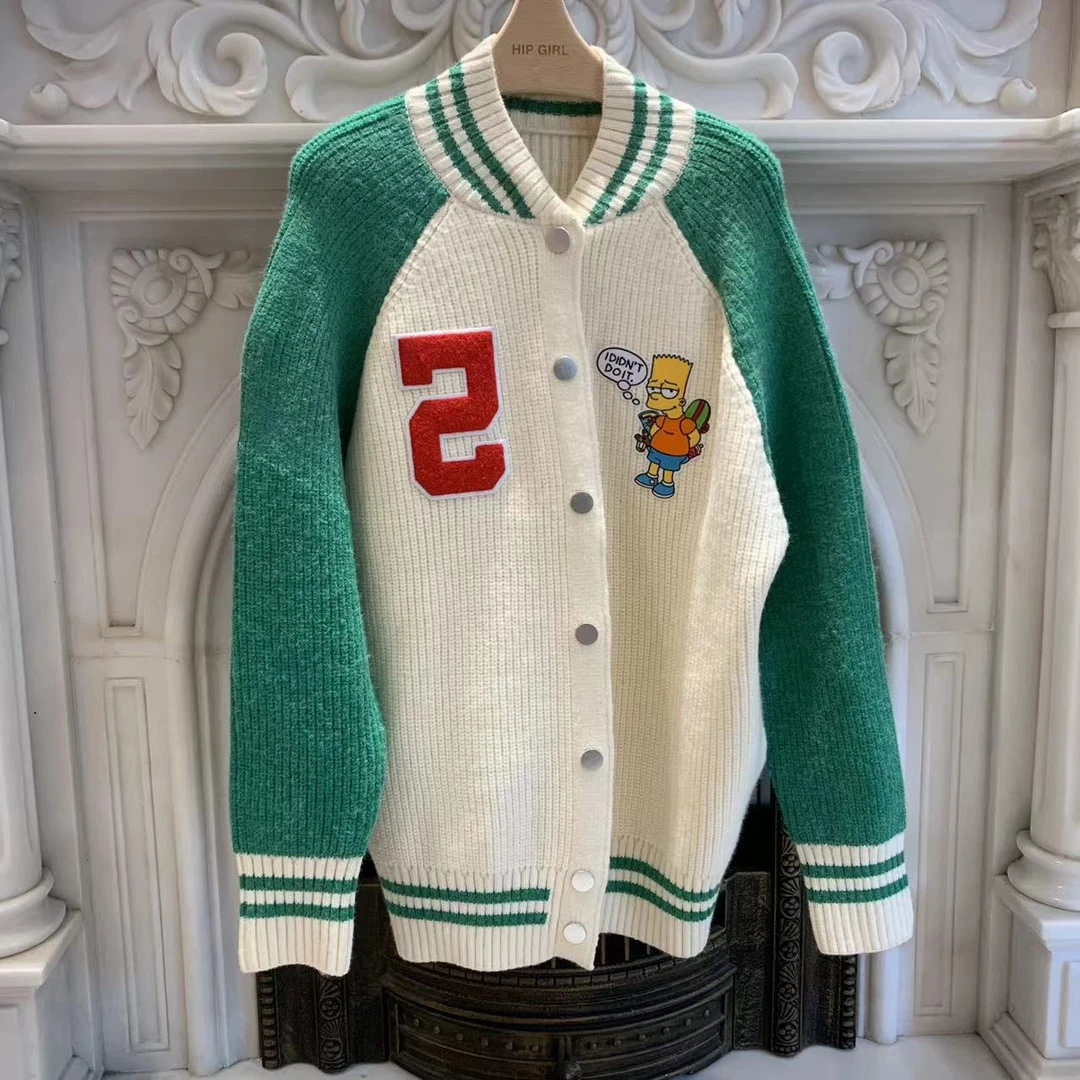 【苏哼哼】毛衣外套针织春秋冬季新款休闲烫钻欧港风防晒圆领潮流