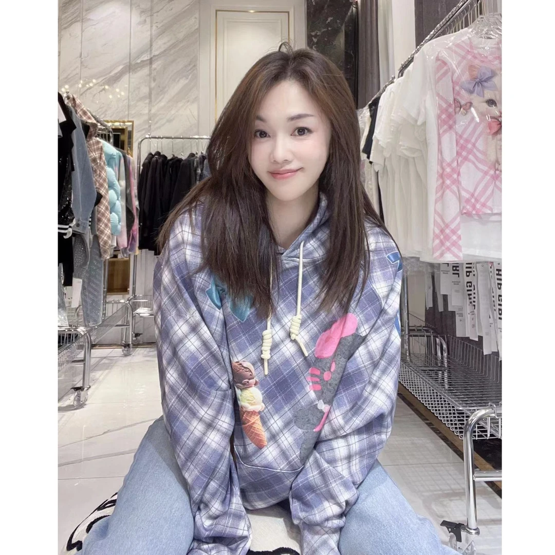 大版【3006自由K猫】2024秋冬新款外搭慵懒风外套ins女外套连帽