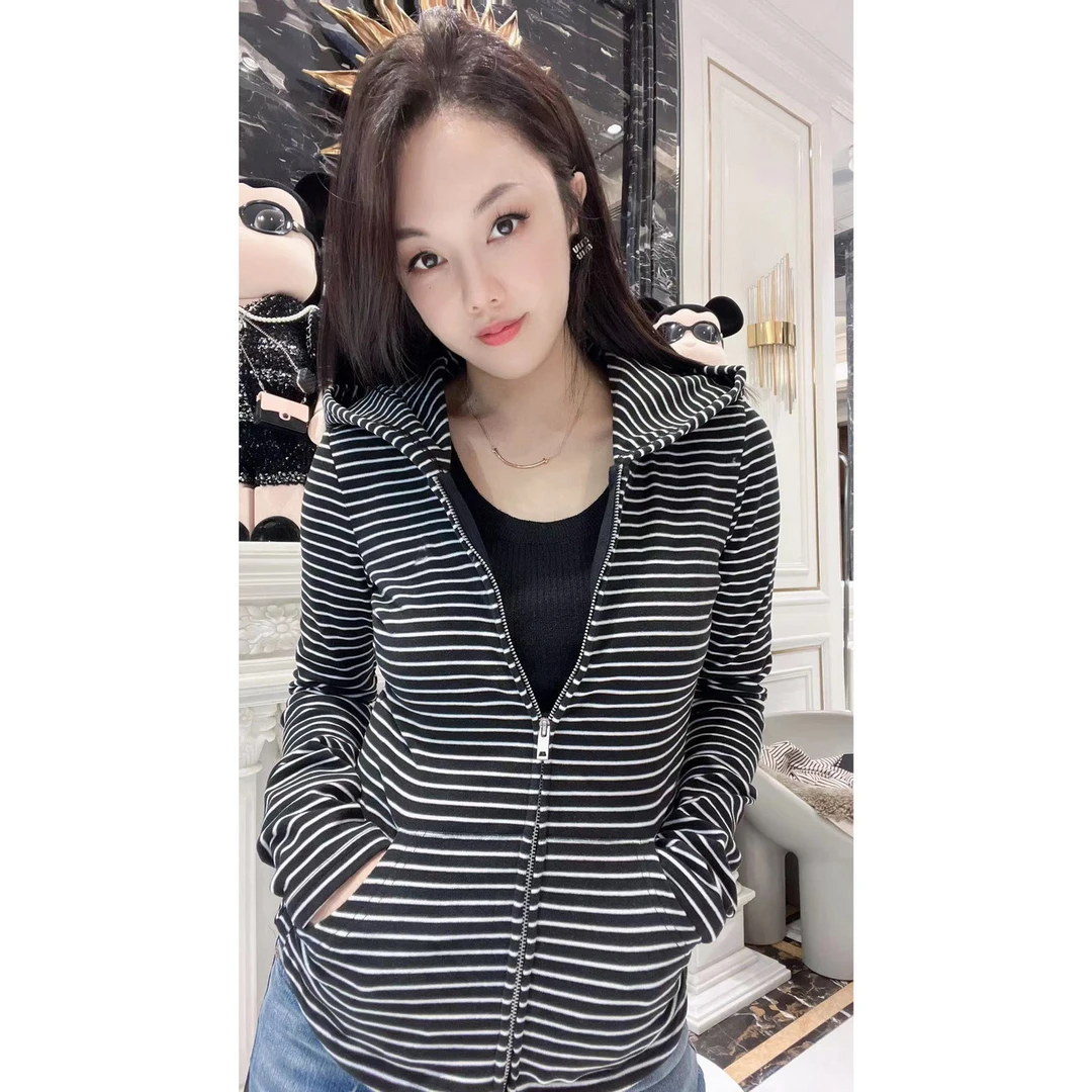 【43055】上衣2023秋冬新款外搭慵懒风外套ins女外套穿搭MK连帽