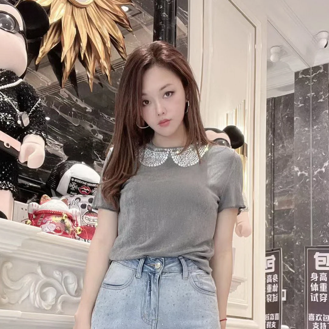 南油T恤2023年新款包嫂夏季女装半袖打底上衣百搭白可爱短袖女ins