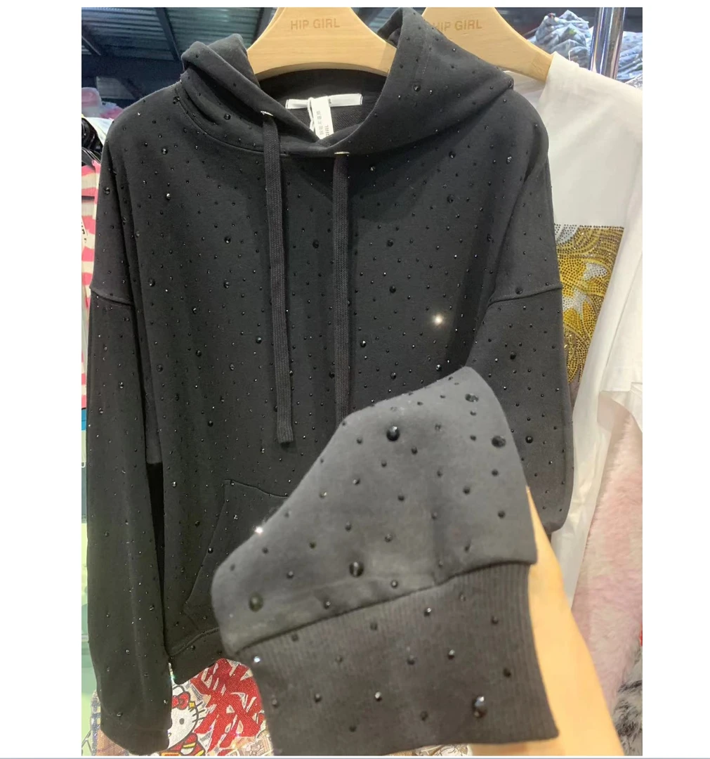 【包嫂】卫衣女2024新款秋冬季复古穿搭时尚MK上衣韩ins苏哼哼