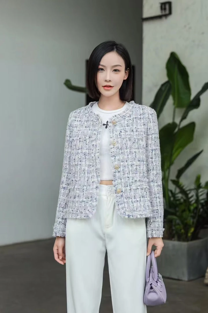 温柔优雅小香风短外套