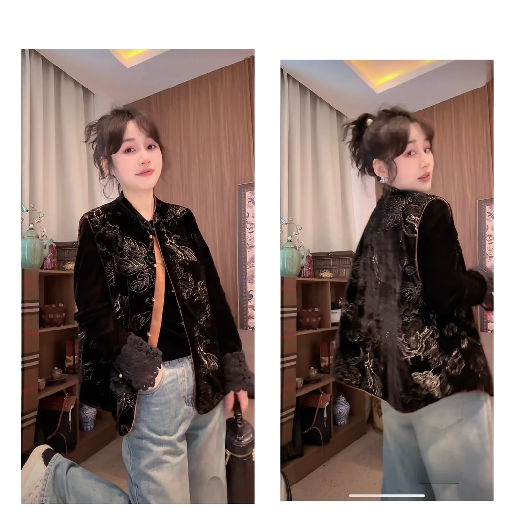 《新品首发》秋季新款提花刺绣马甲